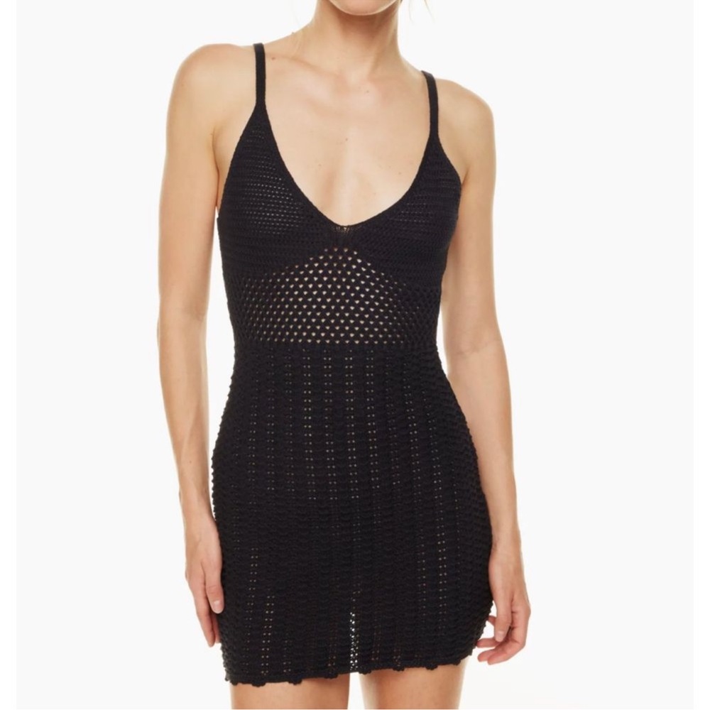 Aritzia Evie Black Mini Dress